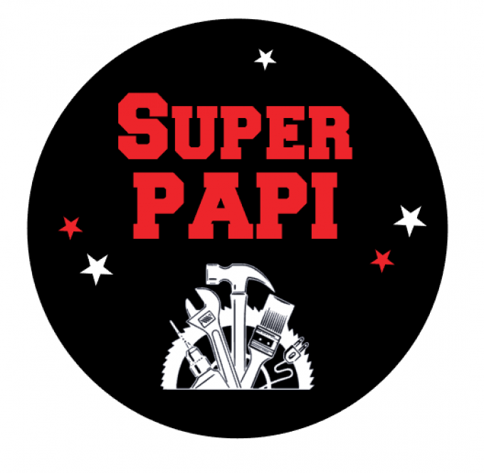 PORTE CLES SUPER PAPI + PRENOM
